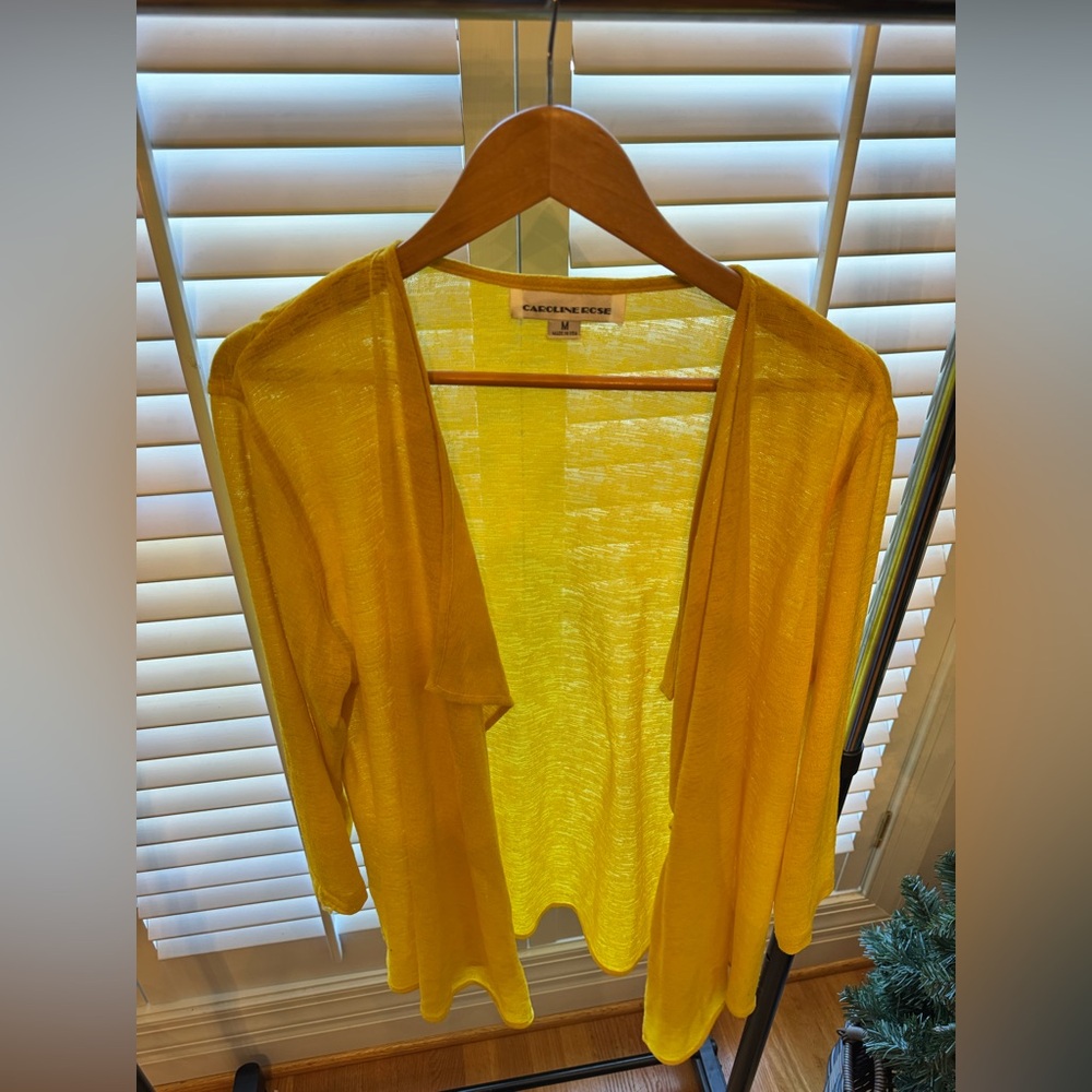 Yellow Sheer Women's Blouse